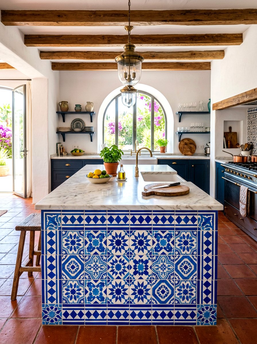 Tiled kitchen island - 30 statement island kitchen ideas