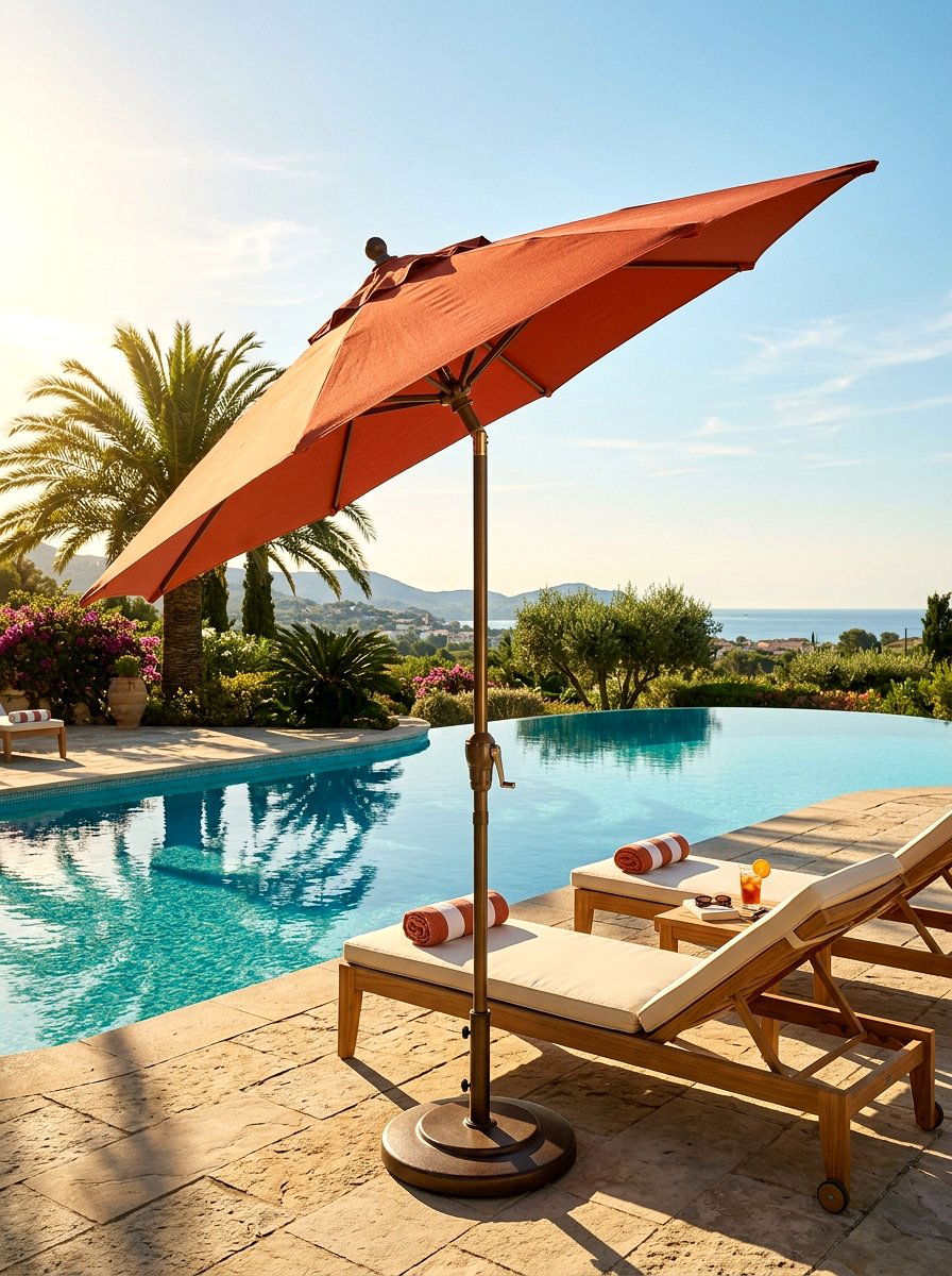 Tilt Pool Umbrella - 30 pool umbrella ideas