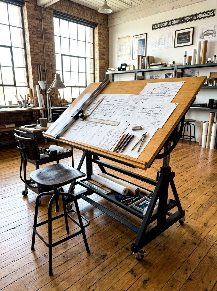 Tilting Top Desk - 30 home office desk ideas