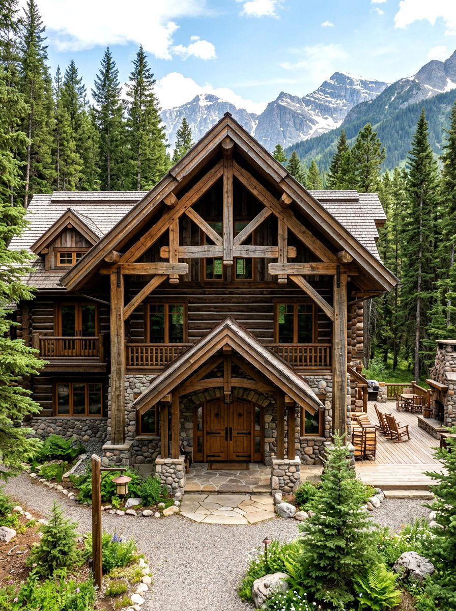 Timber Frame Truss - 30 gable accent ideas