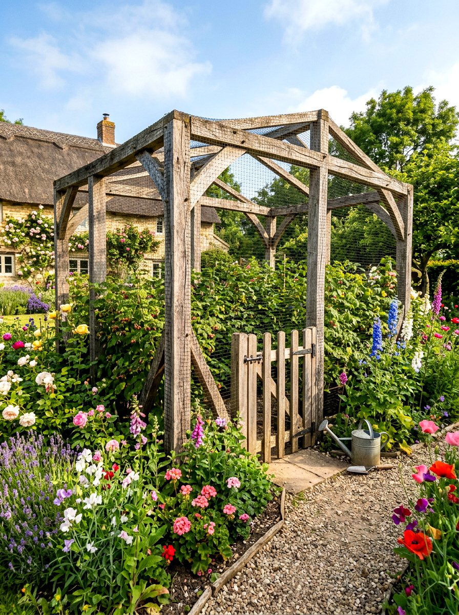 Timber Fruit Cage - 30 fruit cage ideas