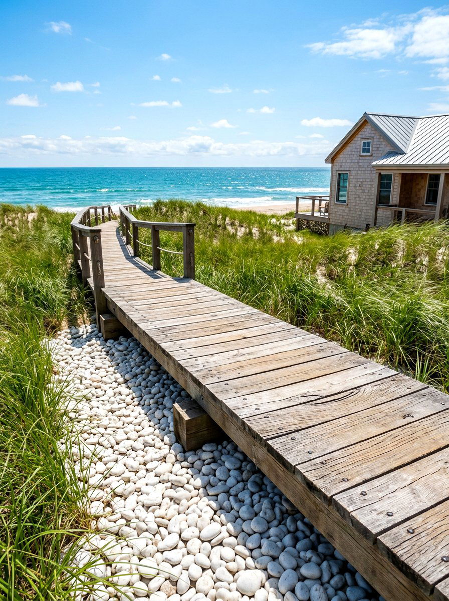 Timber Plank Walkway - 30 stepping stone ideas