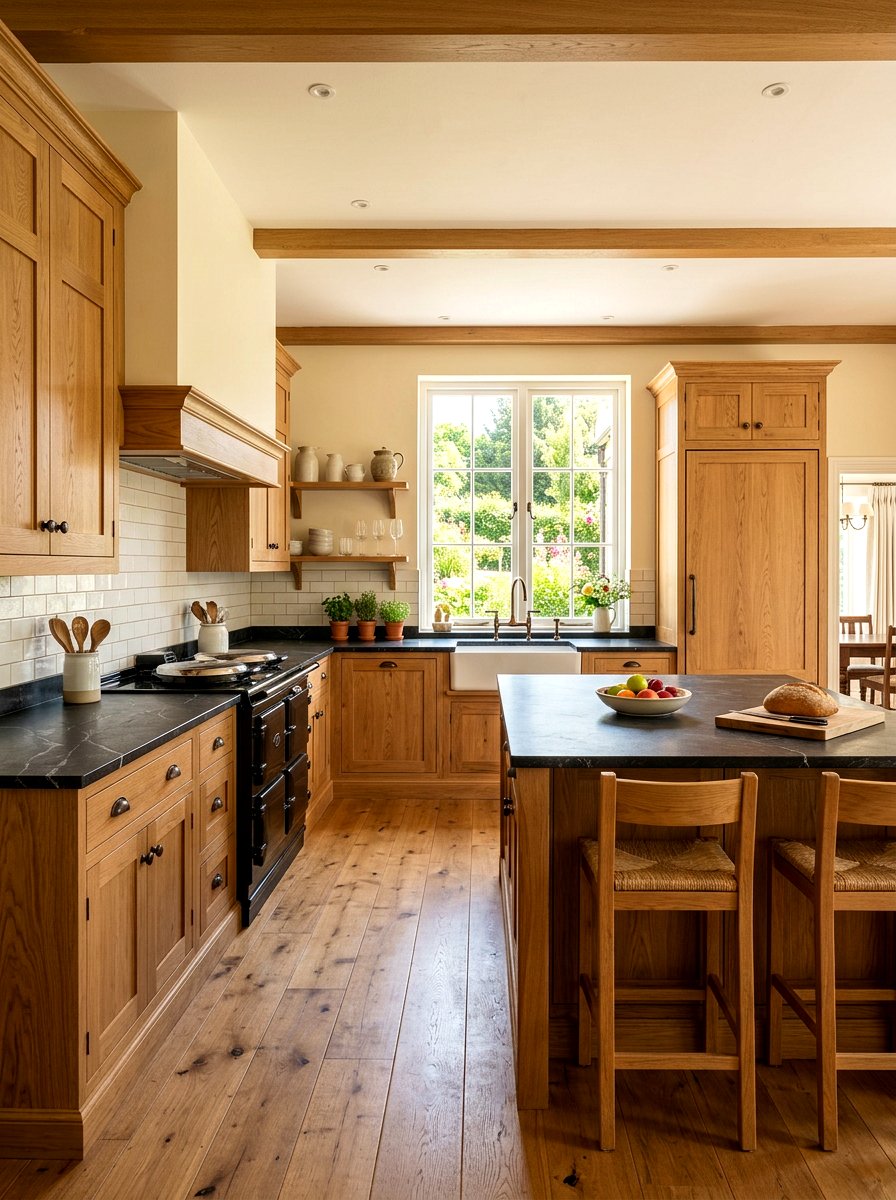 Timeless Oak Kitchen - 30 heritage kitchen decor ideas