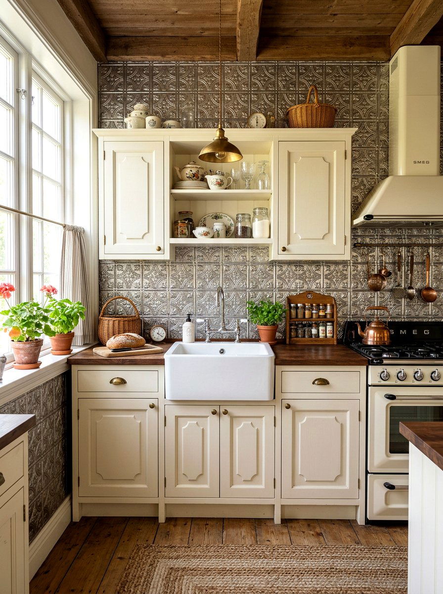Tin Tile Wall Stickers - 30 temporary backsplash ideas