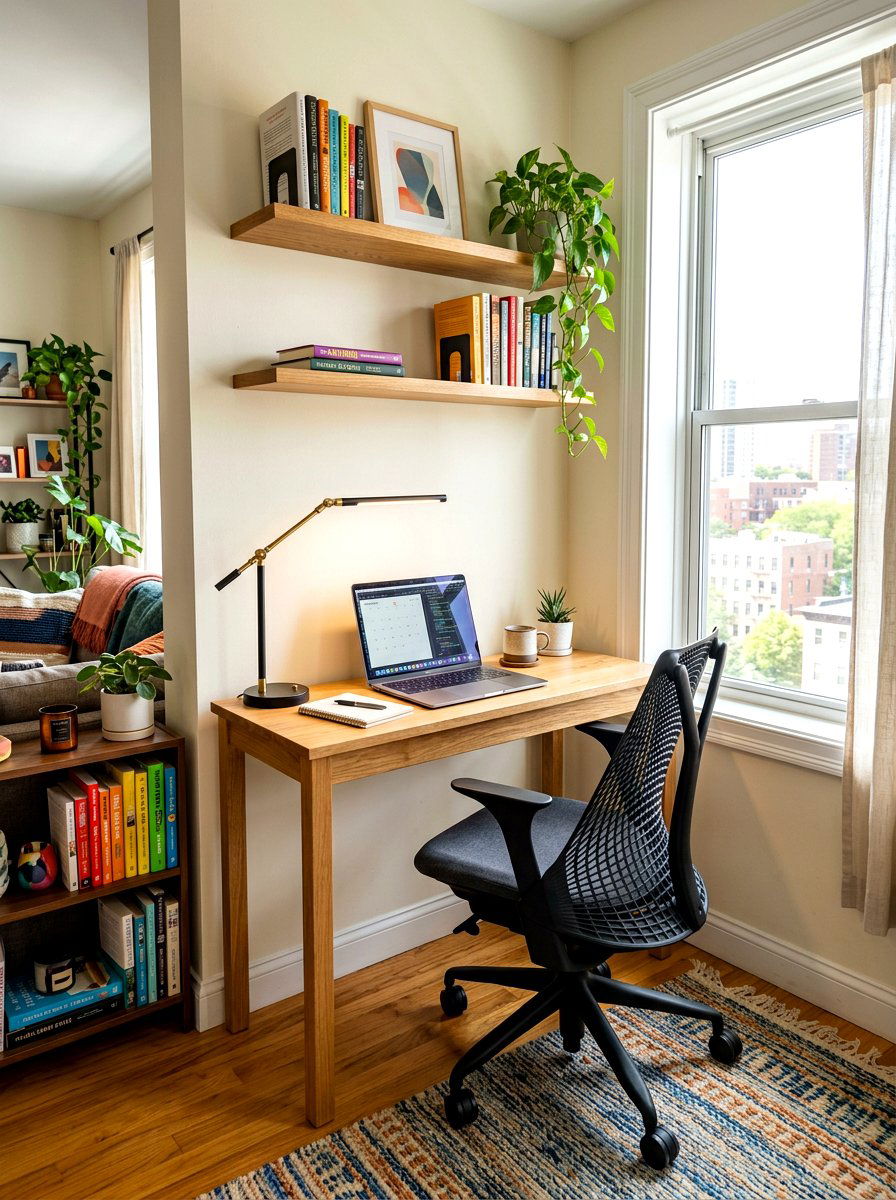 Tiny Apartment Desk Console - 30 slim console apartment ideas
