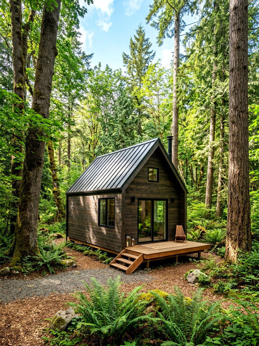 Tiny Forest Cottage - 30 cottage exterior ideas