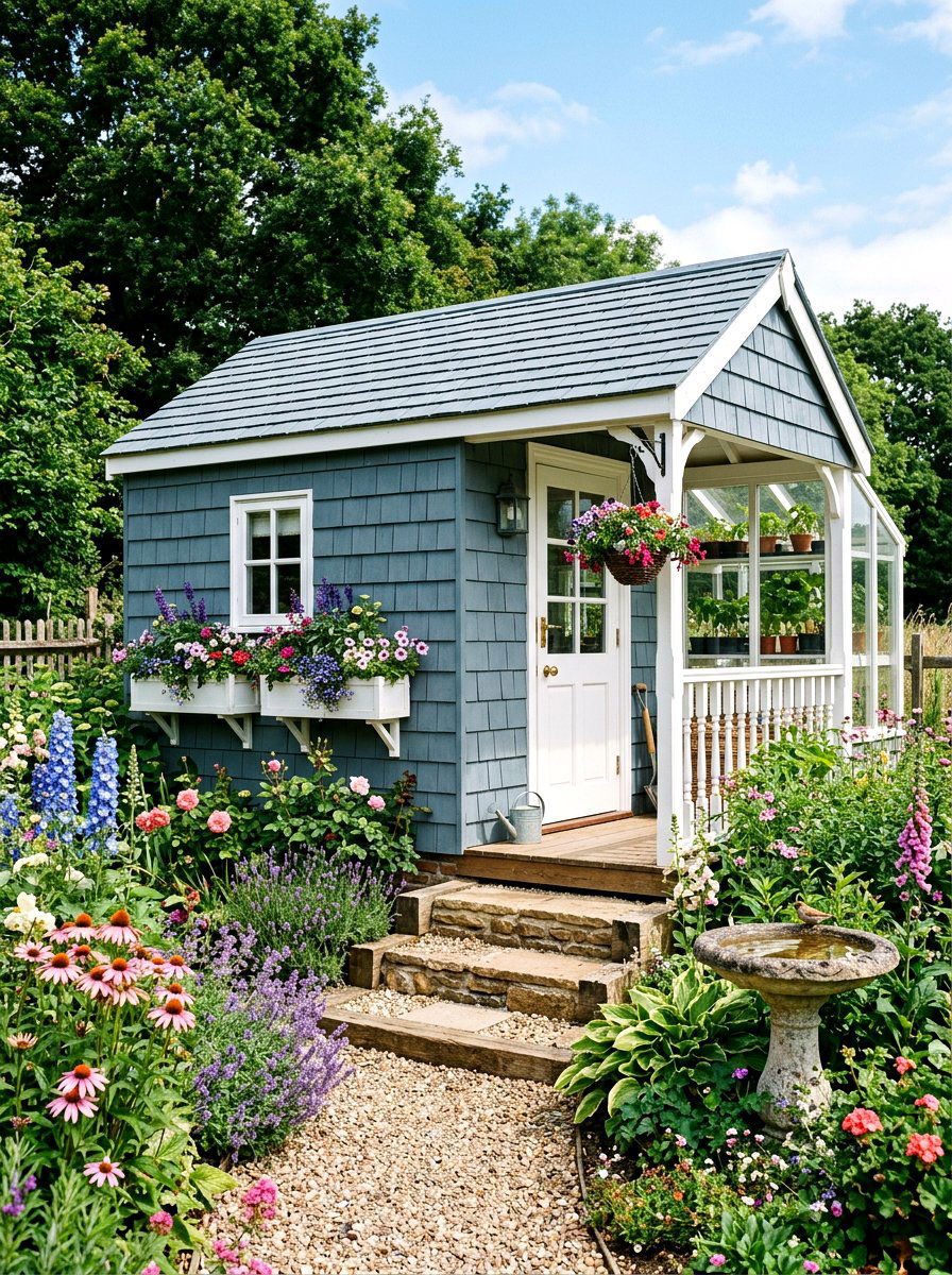 Tiny House Greenhouse Shed - 30 greenhouse shed combo ideas