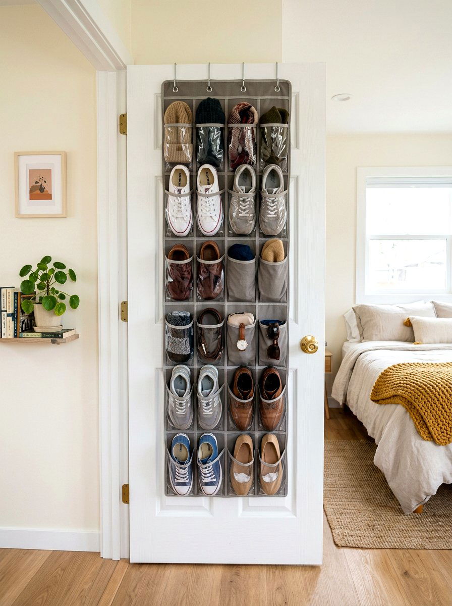 Tiny House Over The Door Organizer - 30 tiny house storage ideas