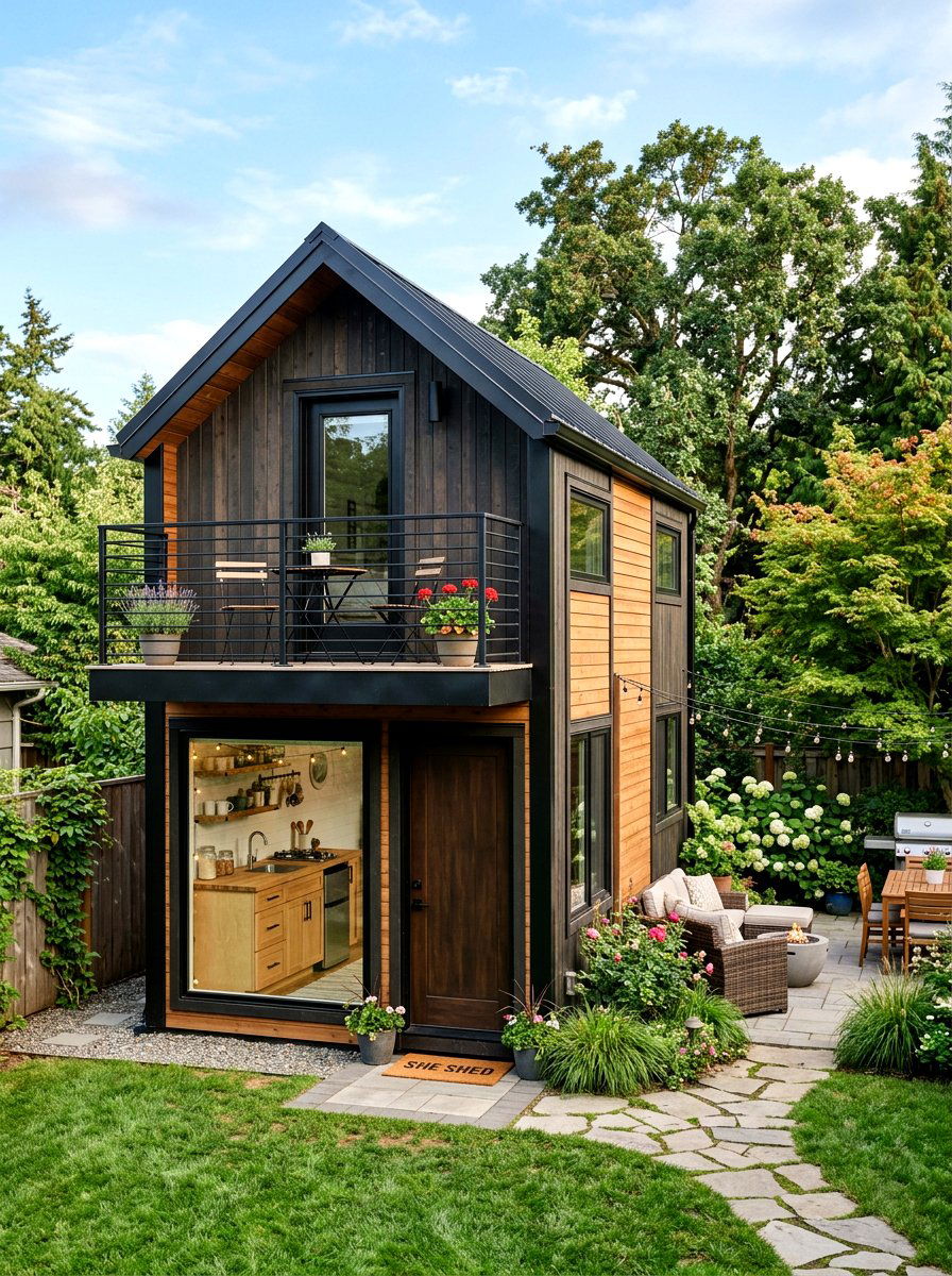 Tiny House She Shed - 30 she shed backyard aesthetic ideas