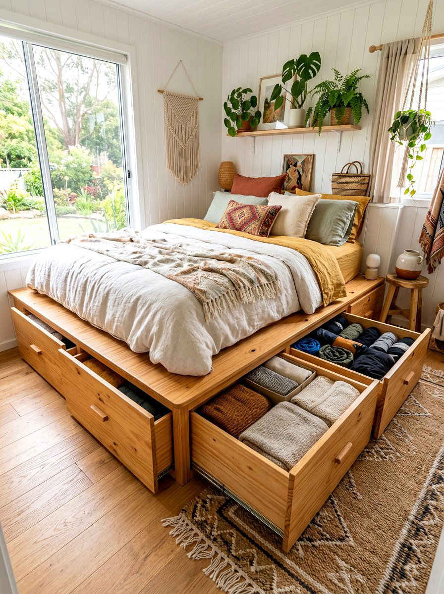 Tiny House Under Bed Drawer - 30 tiny house storage ideas