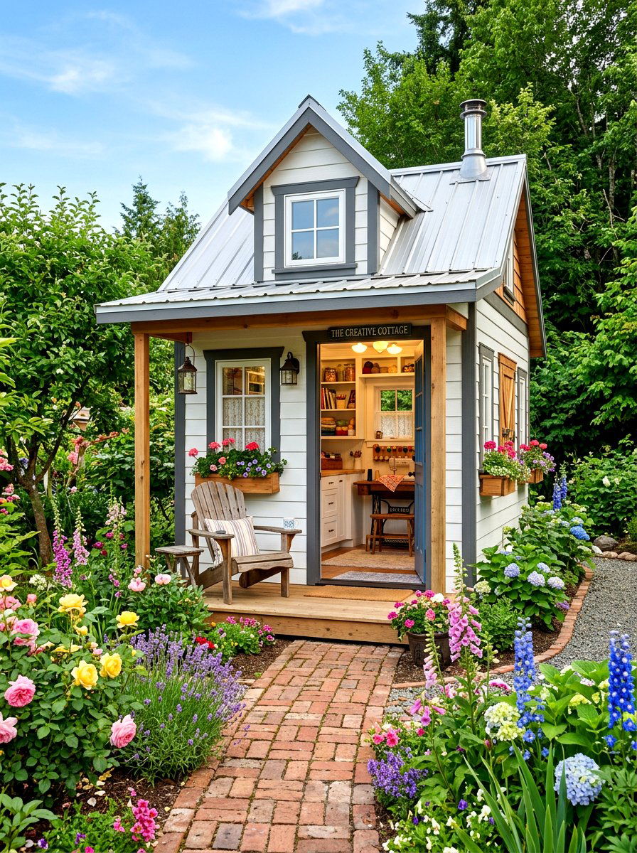 Tiny House Workshop - 30 backyard workshop shed ideas