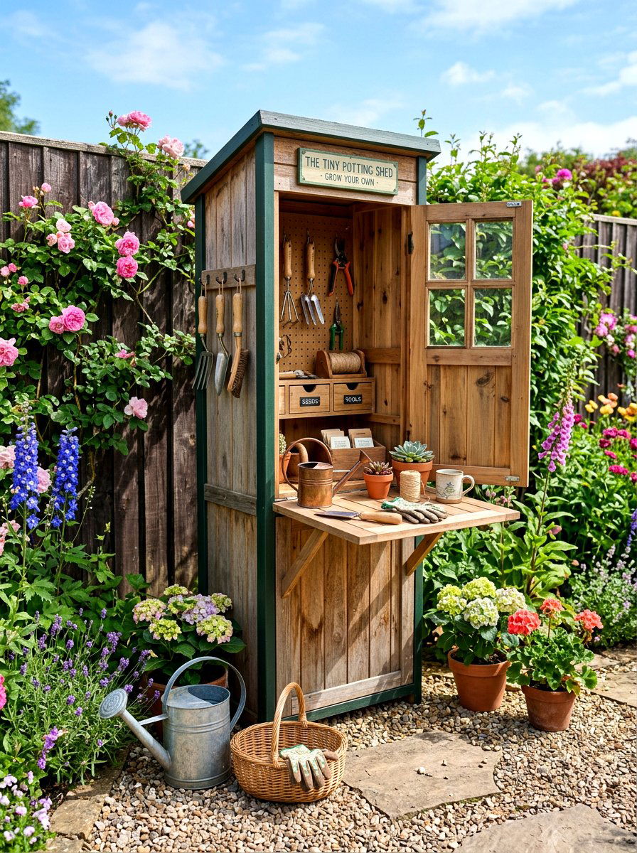 Tiny Potting Shed For Small Gardens - 30 potting shed ideas