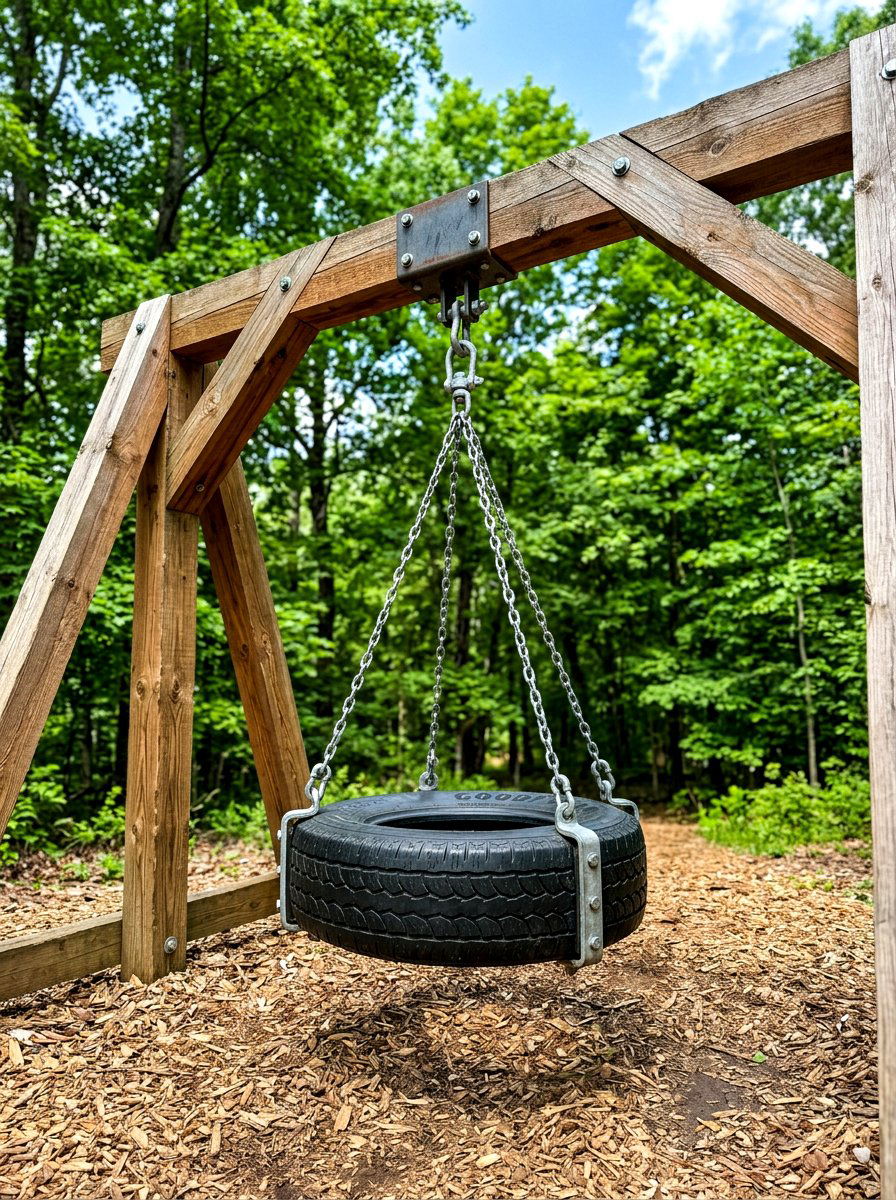 Tire Swing - 30 backyard swing set ideas