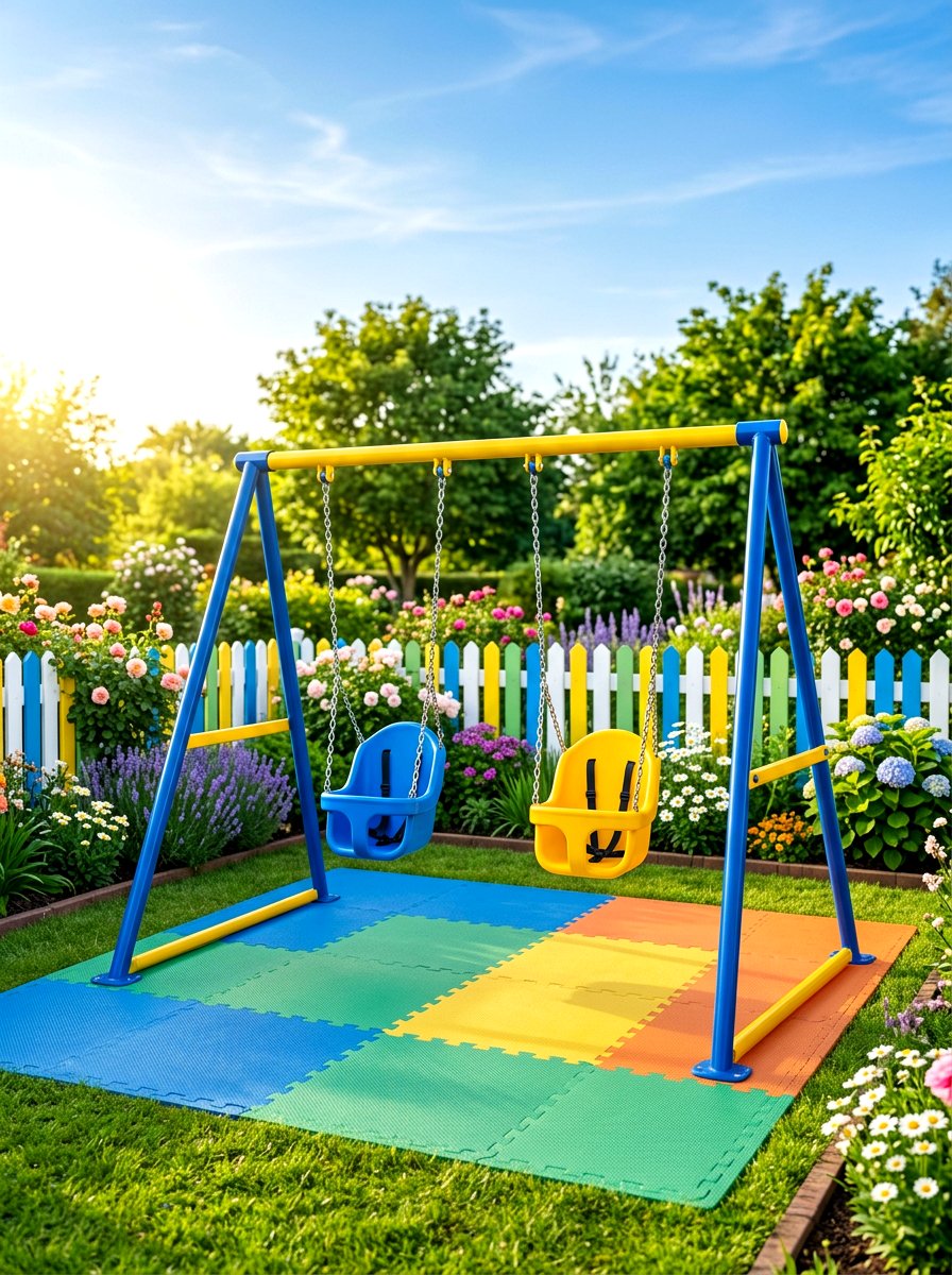 Toddler Swing Set - 30 backyard swing set ideas