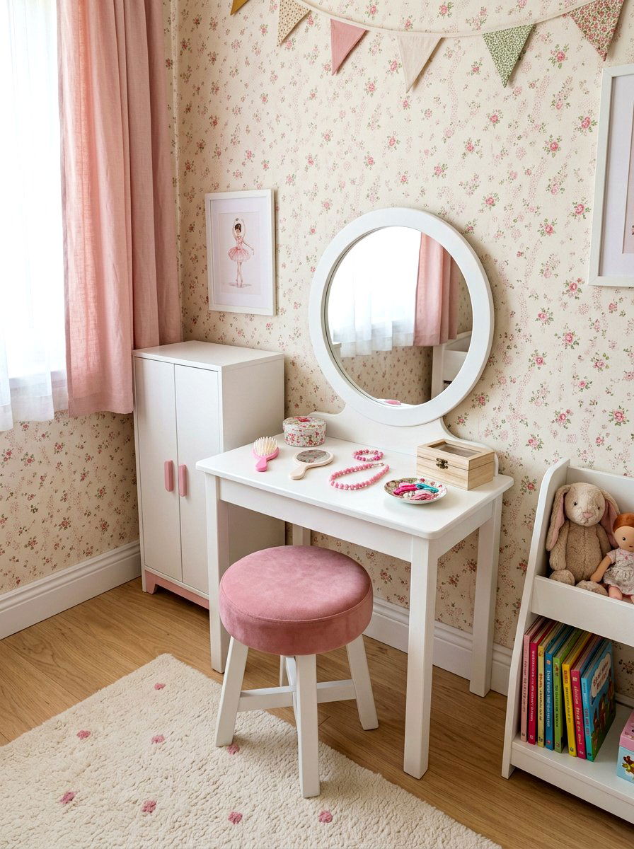 Toddler Vanity Mirror - 30 dress up station ideas