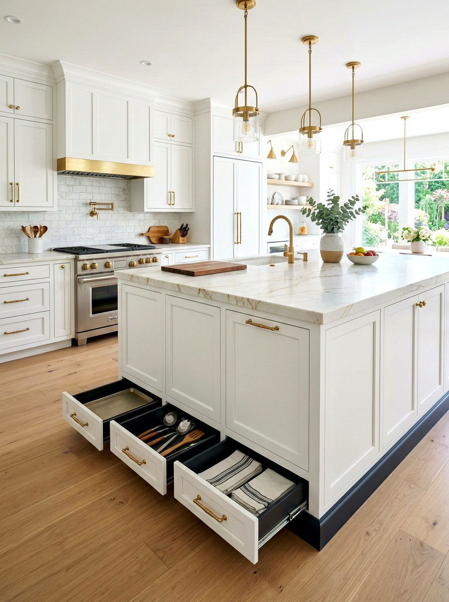 Toe Kick Drawer - 30 hidden storage furniture ideas
