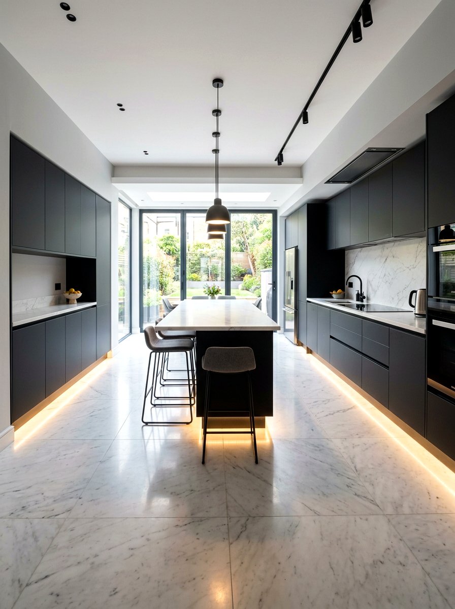 Toe Kick Light - 30 under cabinet lighting ideas