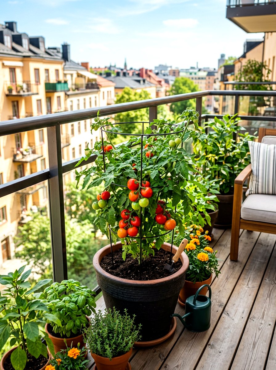 Tomato Container Garden - 30 summer container garden ideas