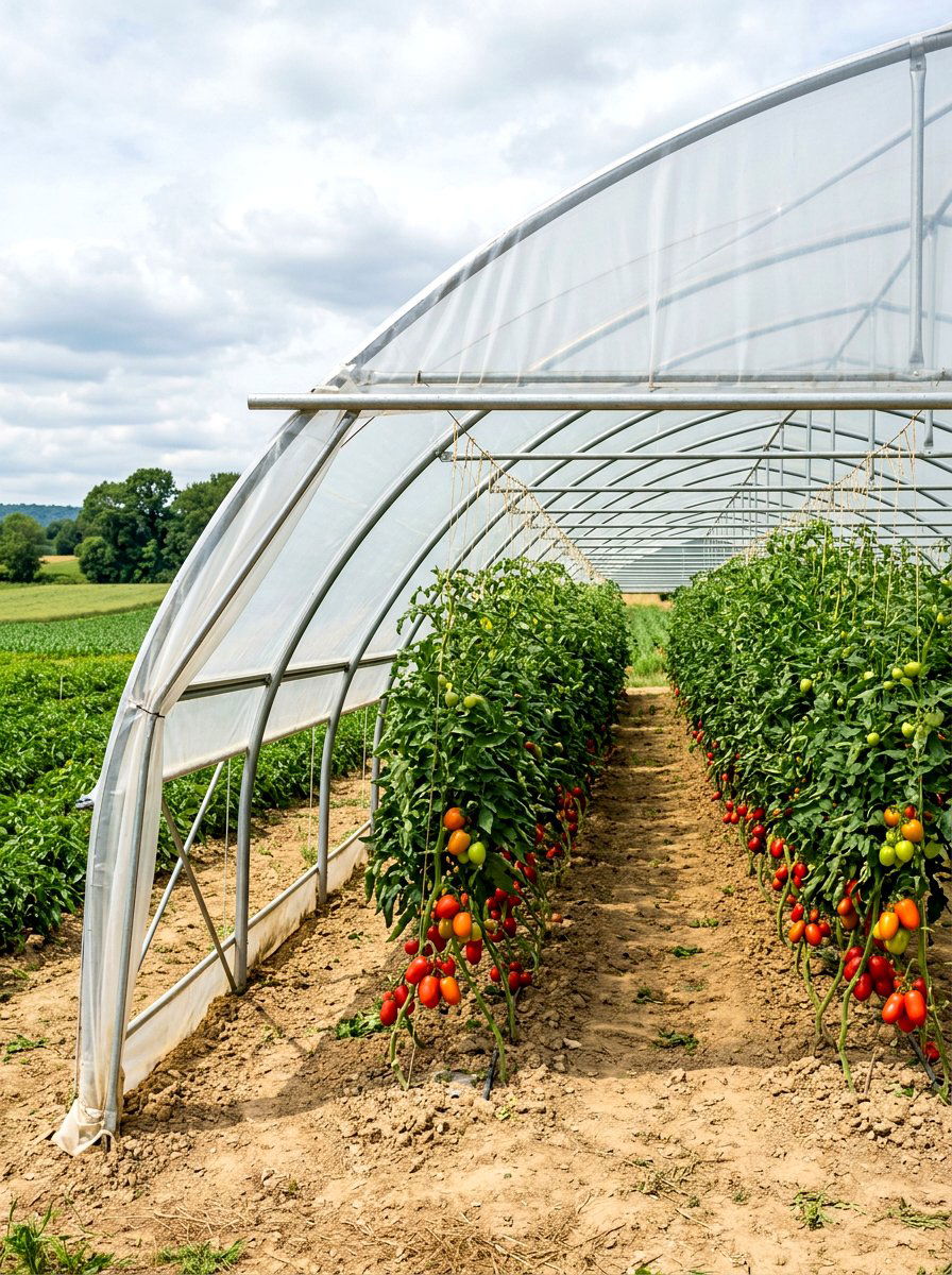 Tomato ripening hoop house - 30 hoop house garden ideas