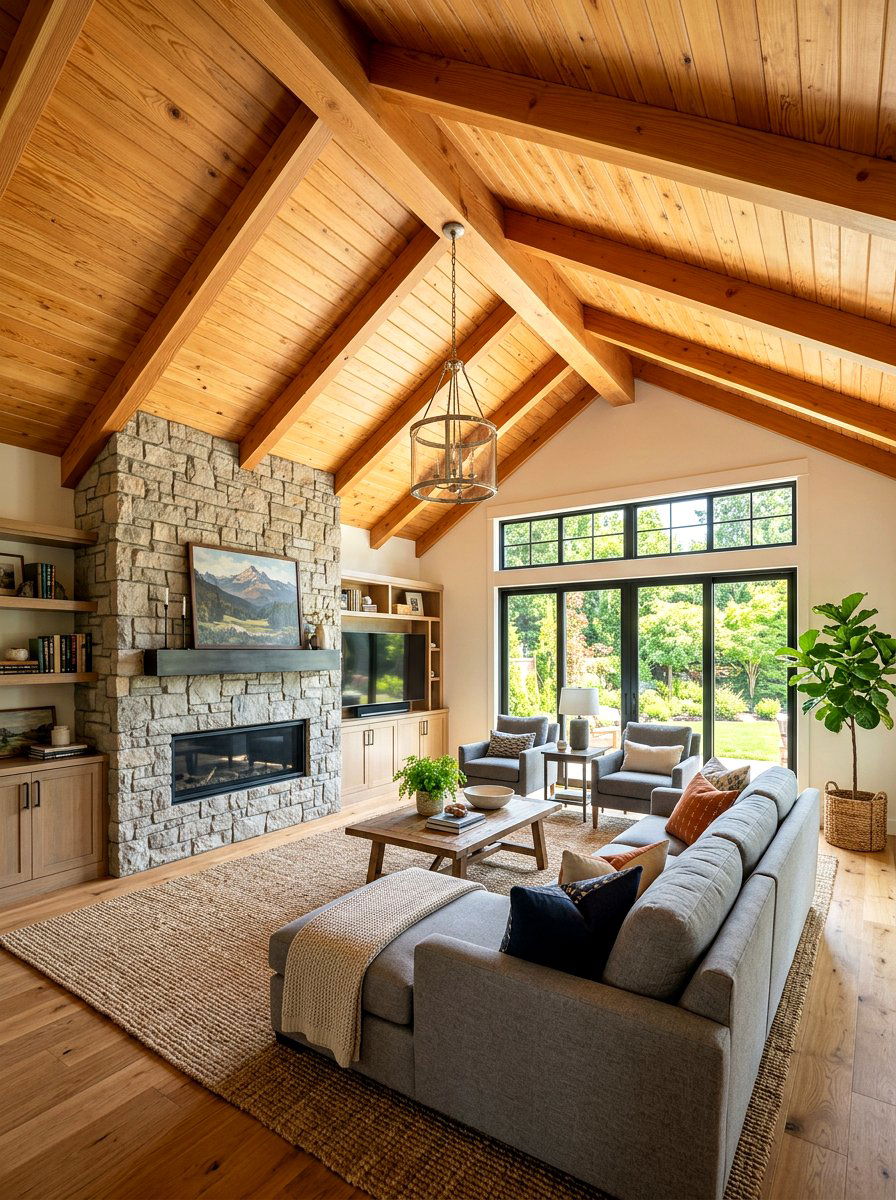 Tongue and groove vaulted ceiling - 30 vaulted ceiling ideas