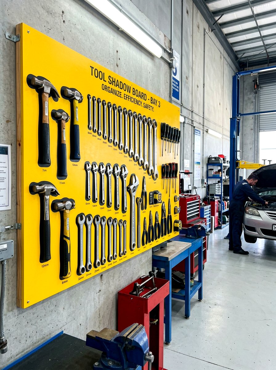 Tool Shadow Board - 30 tool wall ideas