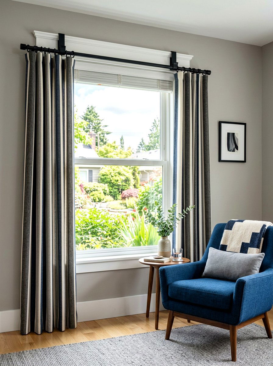 Tool free curtain brackets - 30 no drill curtain ideas aesthetic