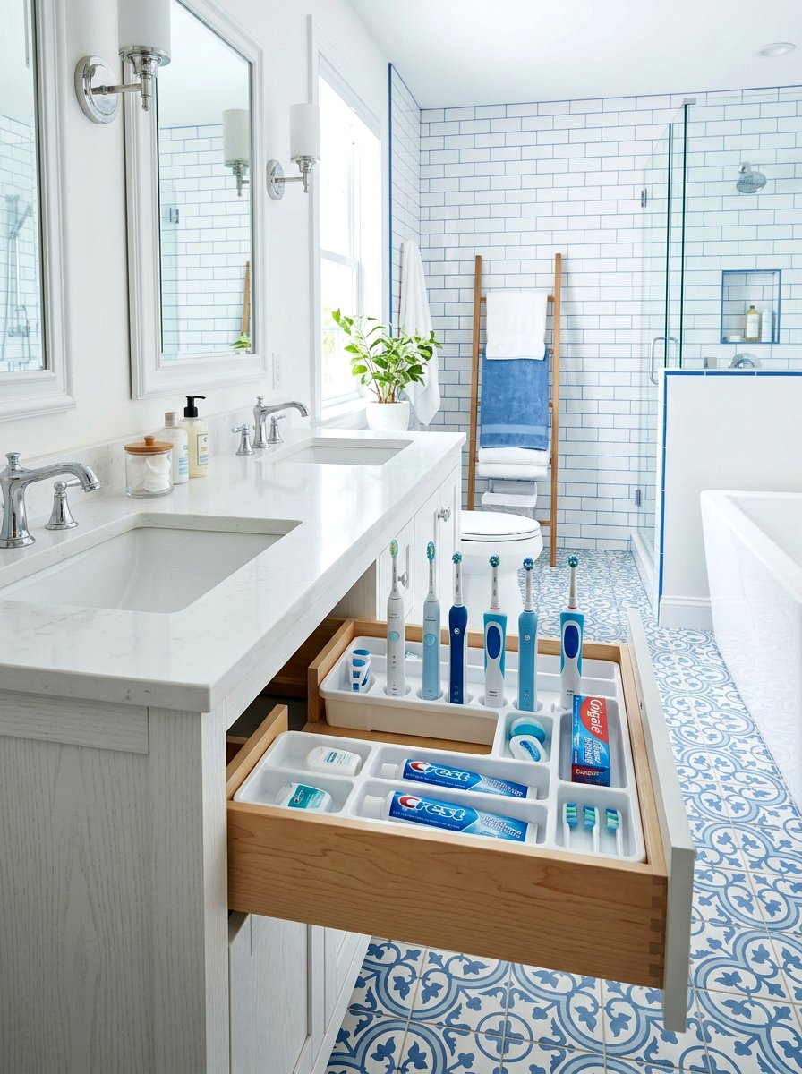 Toothbrush Drawer Insert Trays - 30 bathroom drawer inserts ideas