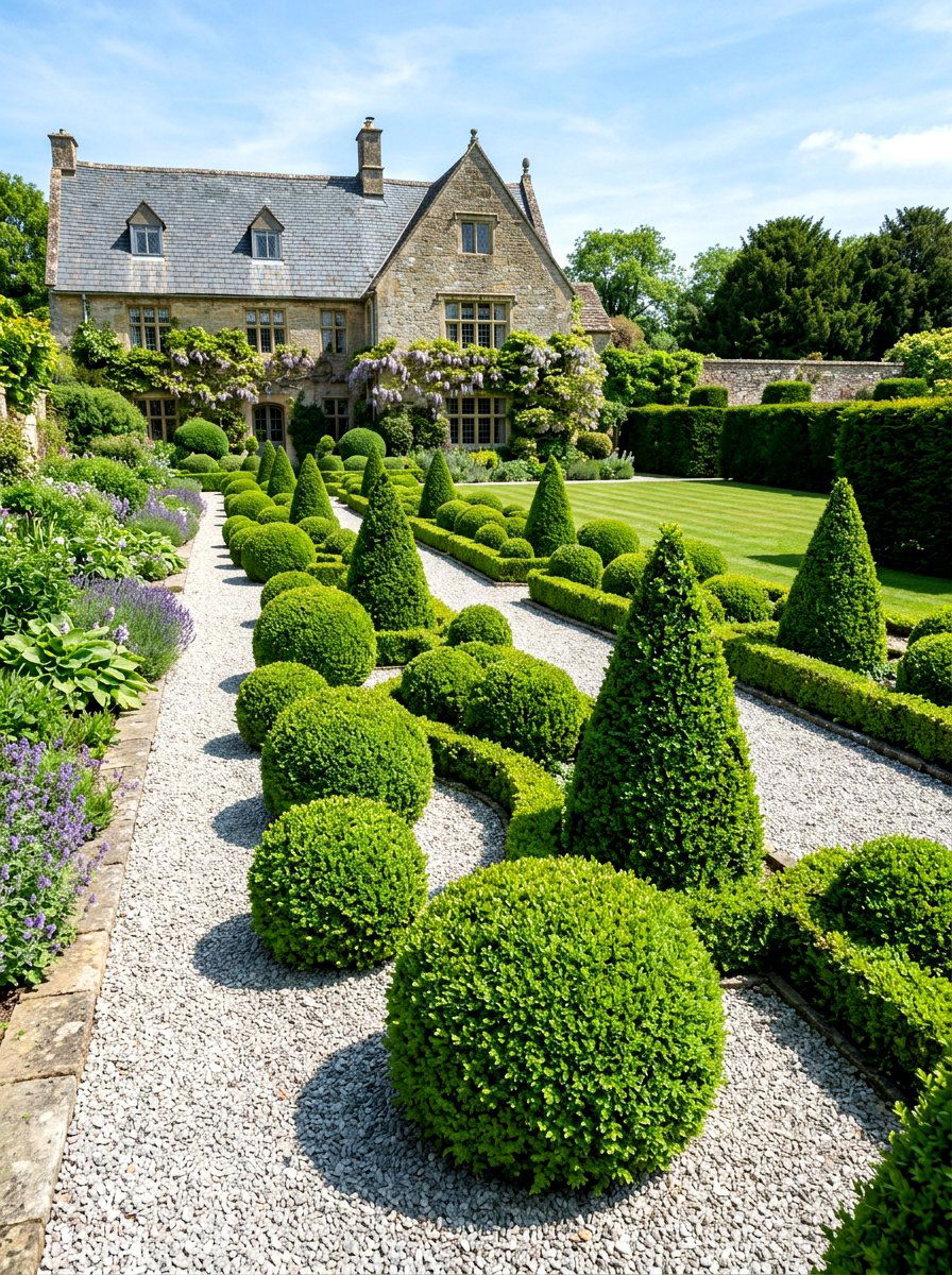 Topiary Boxwood - 30 English garden ideas