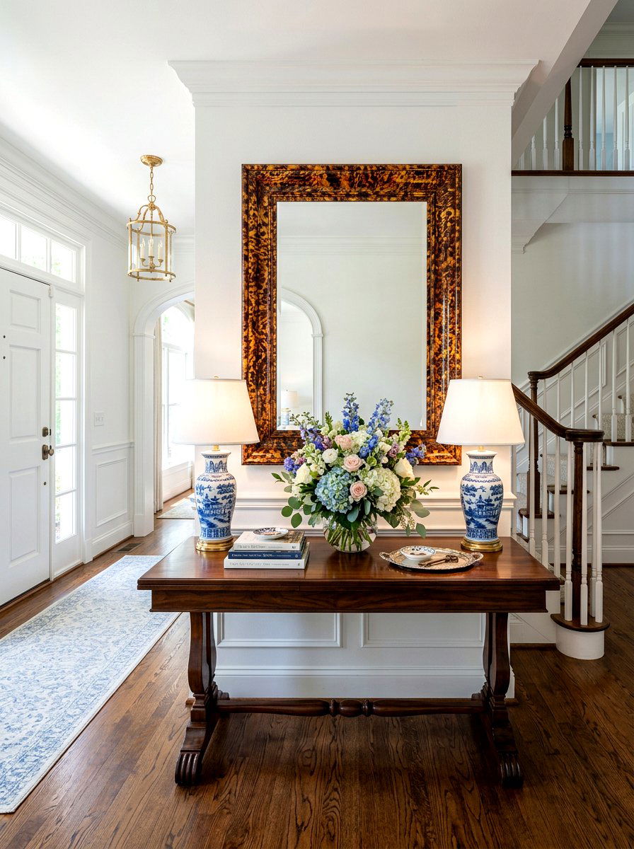 Tortoise Shell Mirror Decor - 30 southern prep decor ideas