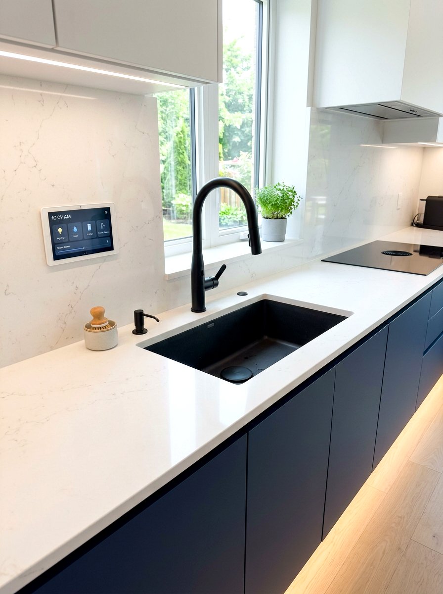 Touchless Black Kitchen Faucet - 30 black faucet kitchen ideas