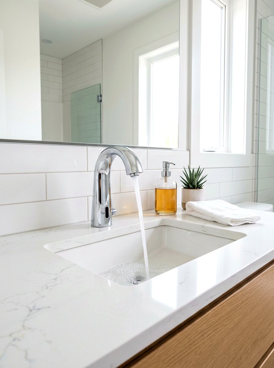 Touchless Faucet Technology - 30 invisible wellness bathroom ideas