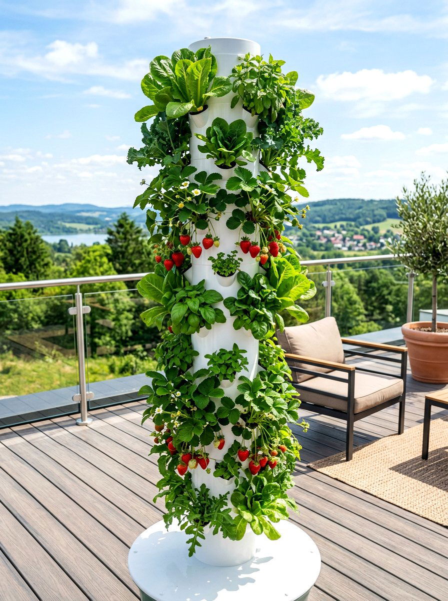 Tower Garden - 30 easy vegetable garden ideas