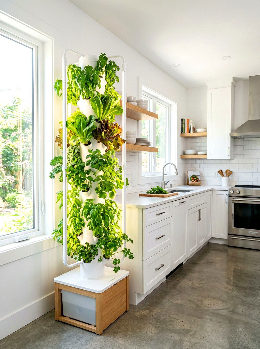 Tower Vegetable Garden - 30 organic vegetable garden ideas