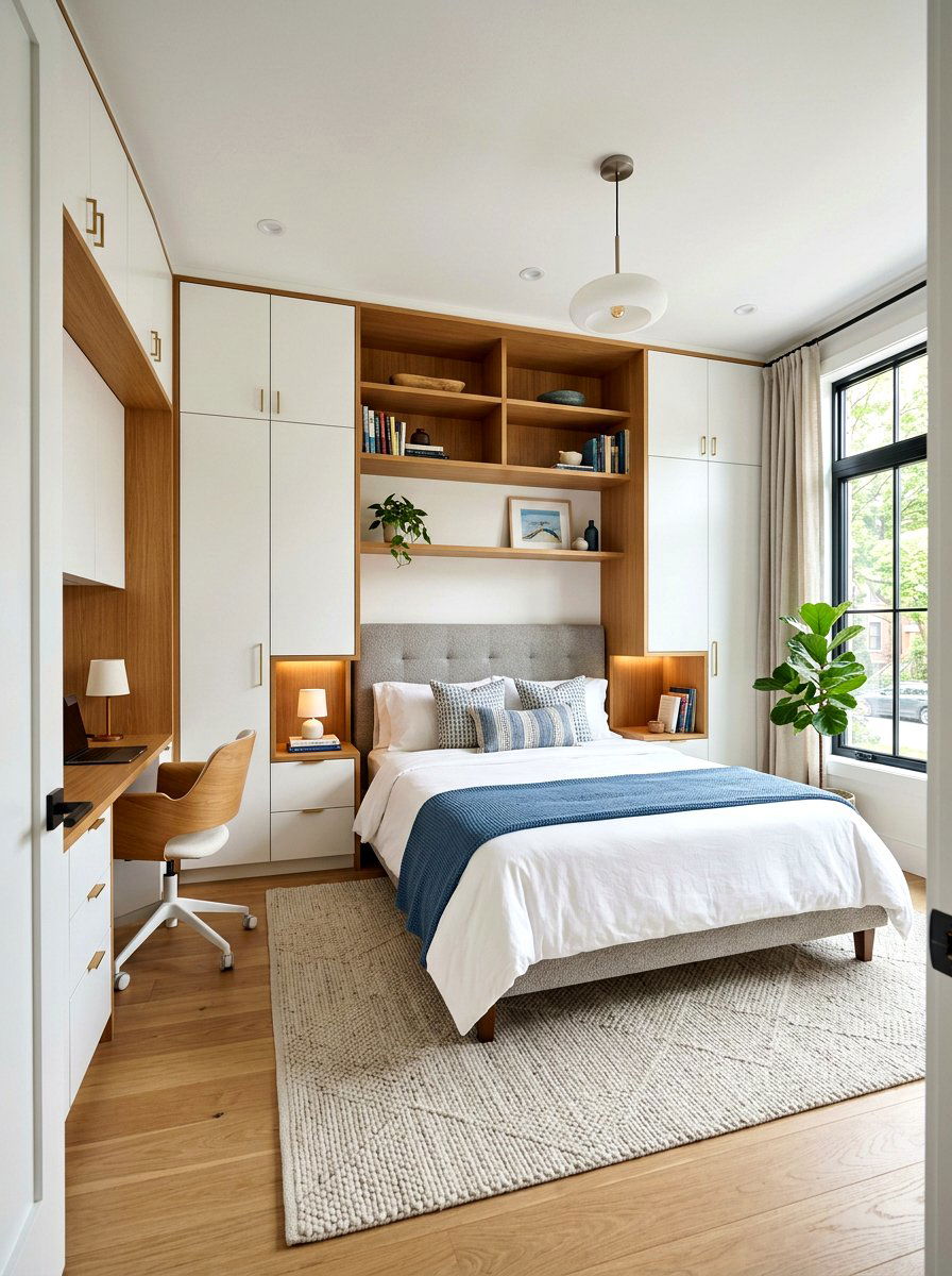 Townhouse Bedroom Built In Storage - 30 townhouse style bedroom ideas