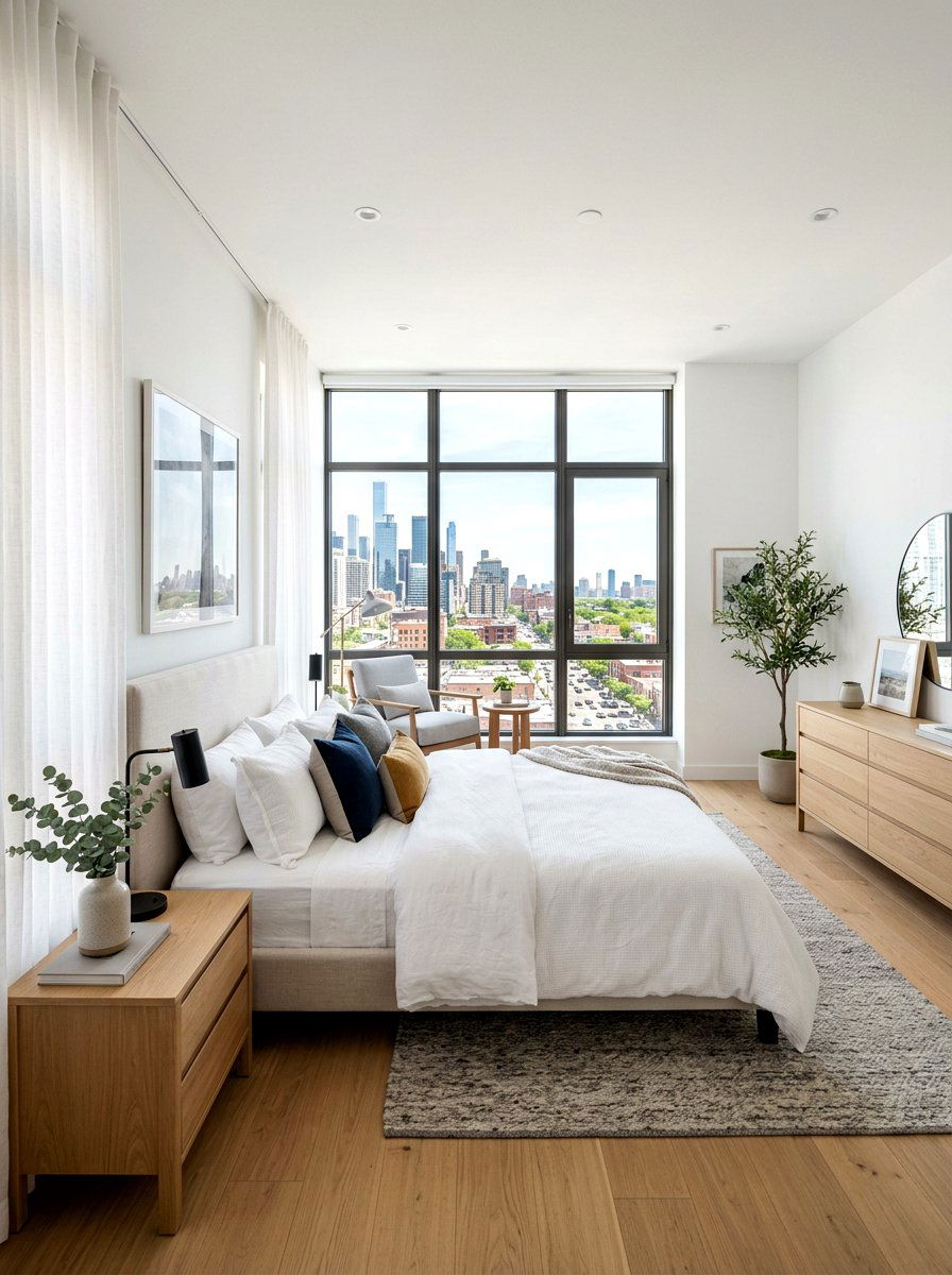 Townhouse Bedroom Large Window - 30 townhouse style bedroom ideas