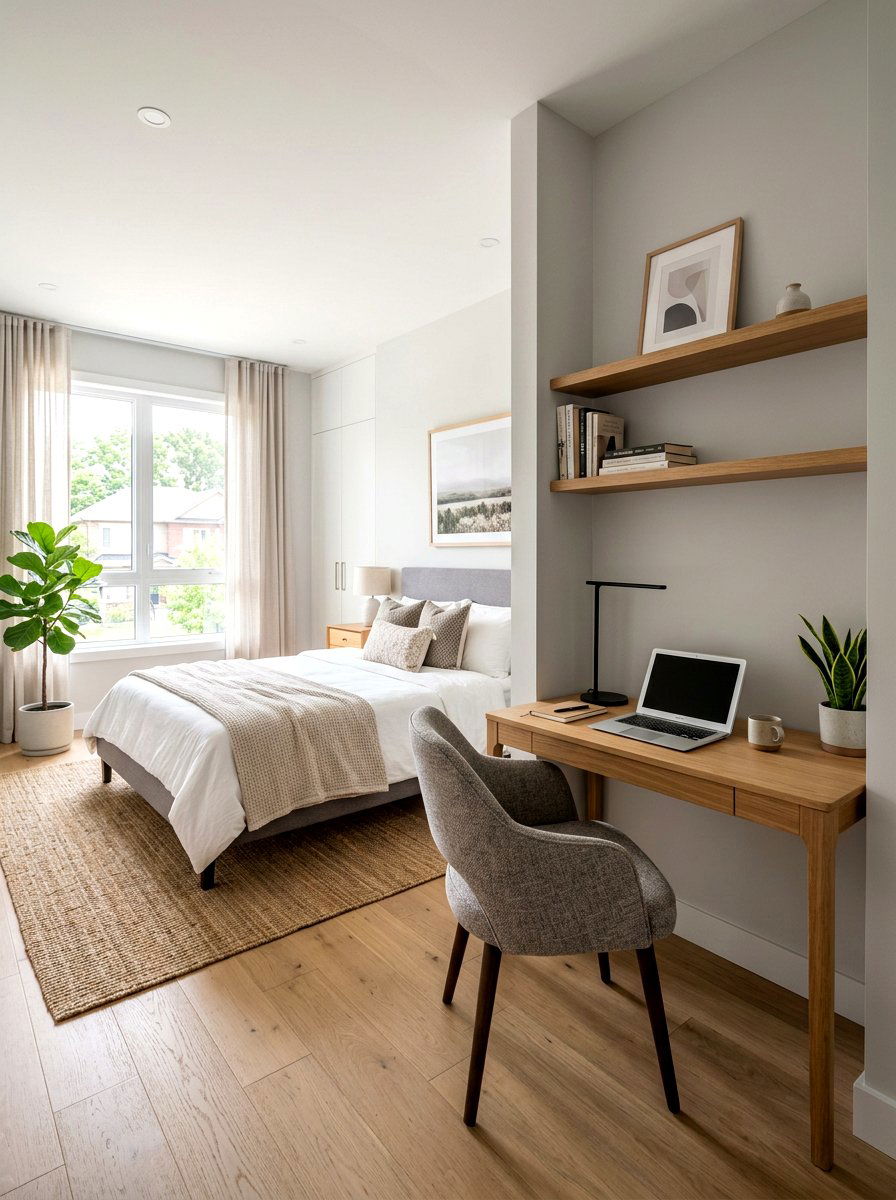 Townhouse Bedroom Workspace - 30 townhouse style bedroom ideas