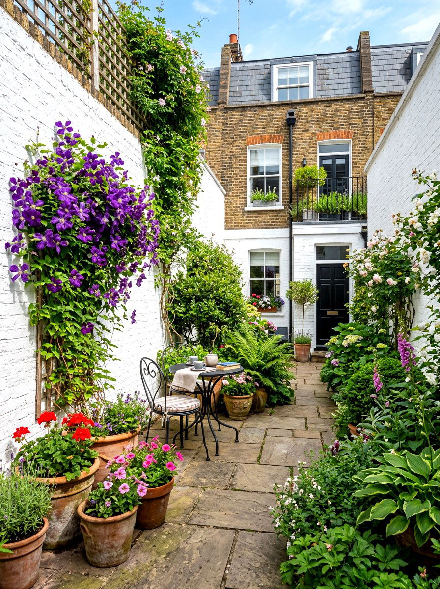 Townhouse Courtyard Garden - 30 Victorian garden ideas
