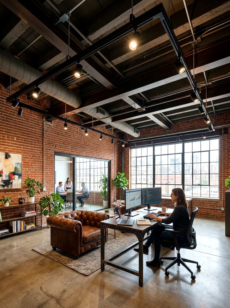 Track Lighting System - 30 home office lighting ideas