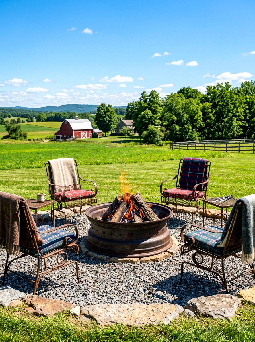 Tractor rim fire pit - 30 diy style fire pit ideas