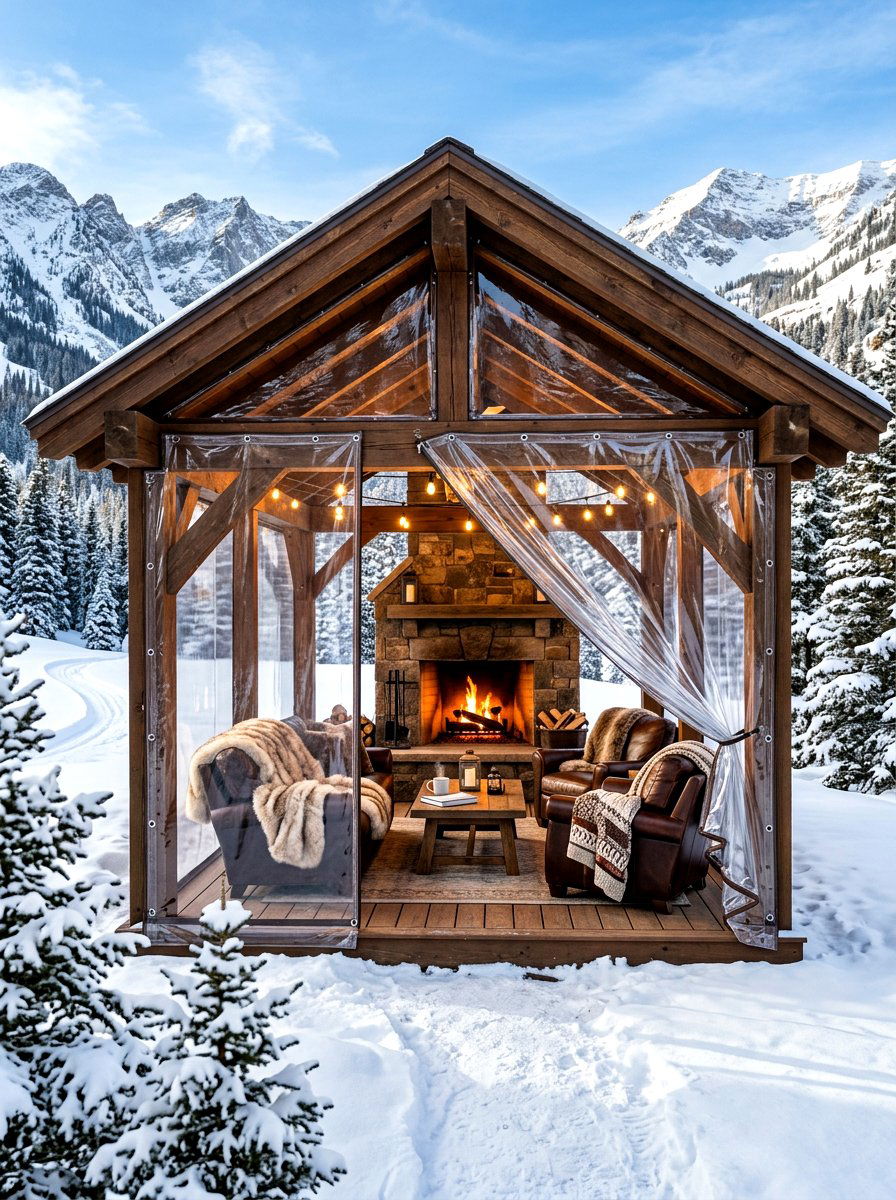 Traditional Arched Wood Pergola - 30 patio pergola dining ideas