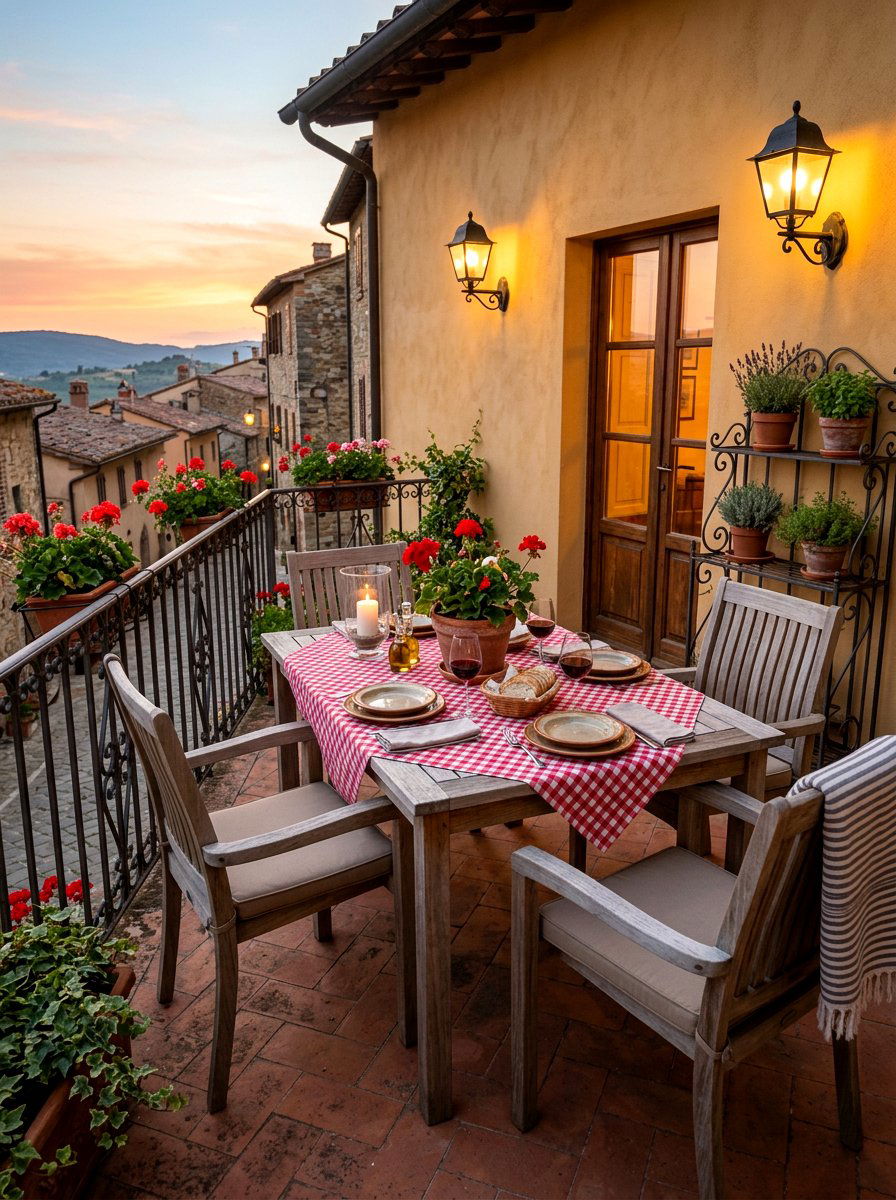 Traditional Balcony - 30 terrace dining ideas