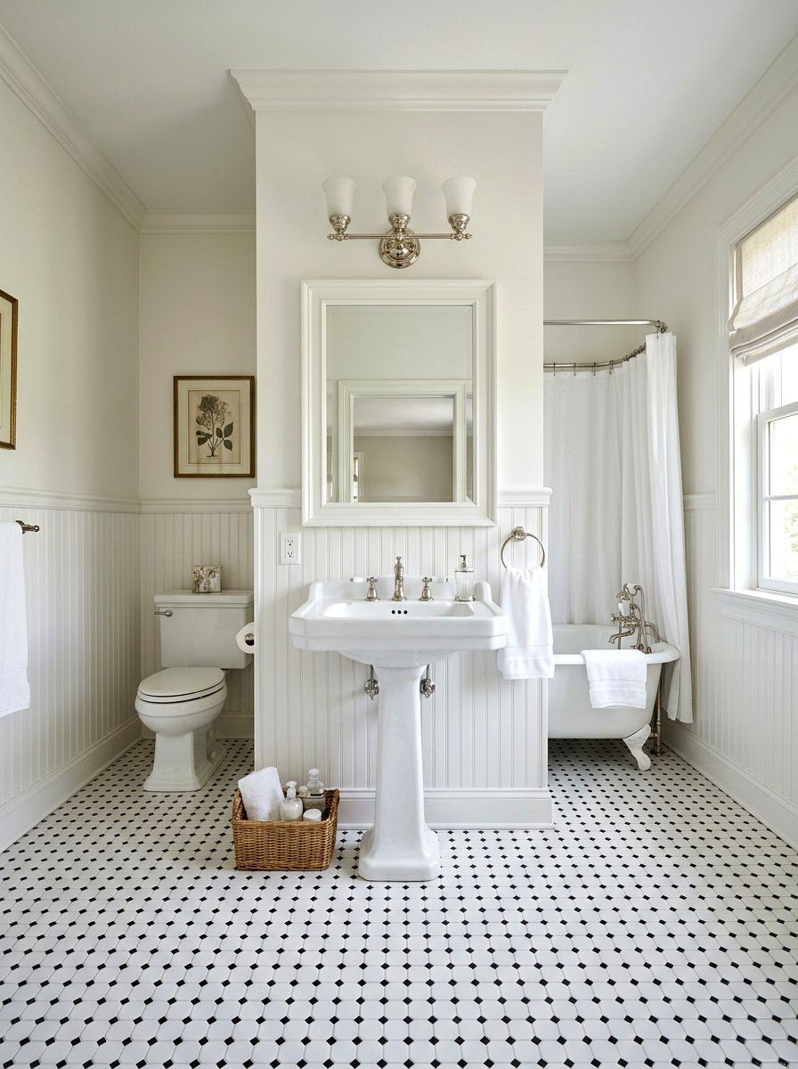 Traditional Bathroom Beadboard Paneling - 30 beadboard bathroom ideas