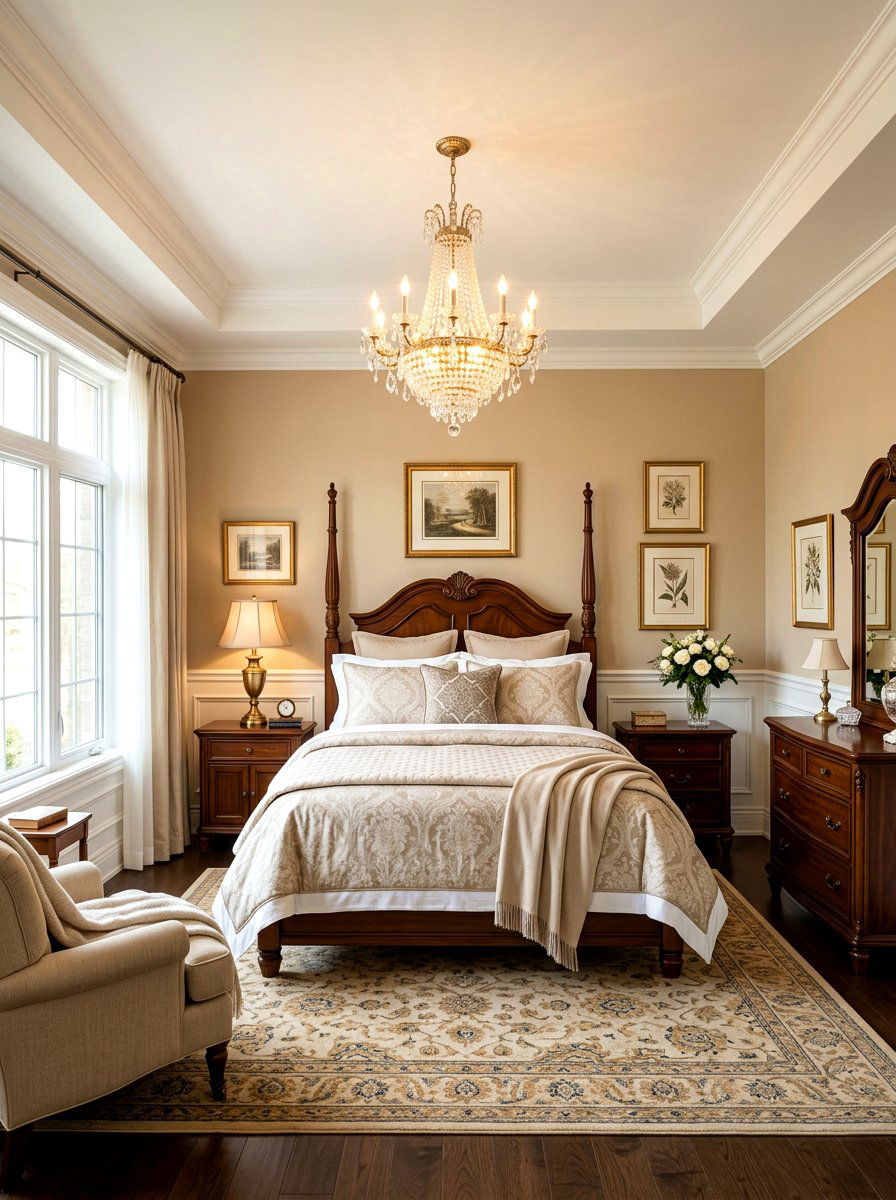 Traditional Beige Bedroom - 30 tonal beige bedroom ideas