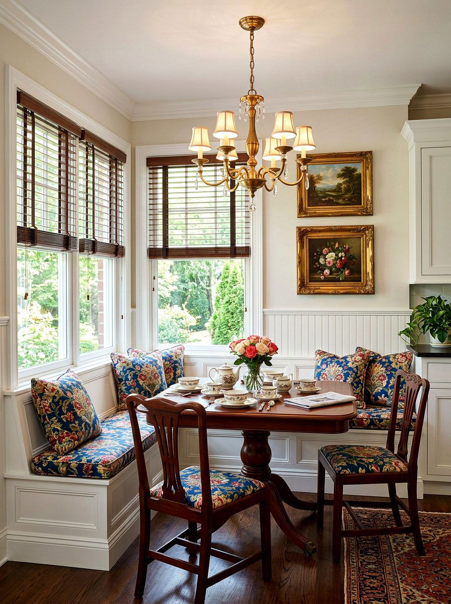 Traditional Breakfast Nook - 30 window breakfast nook ideas