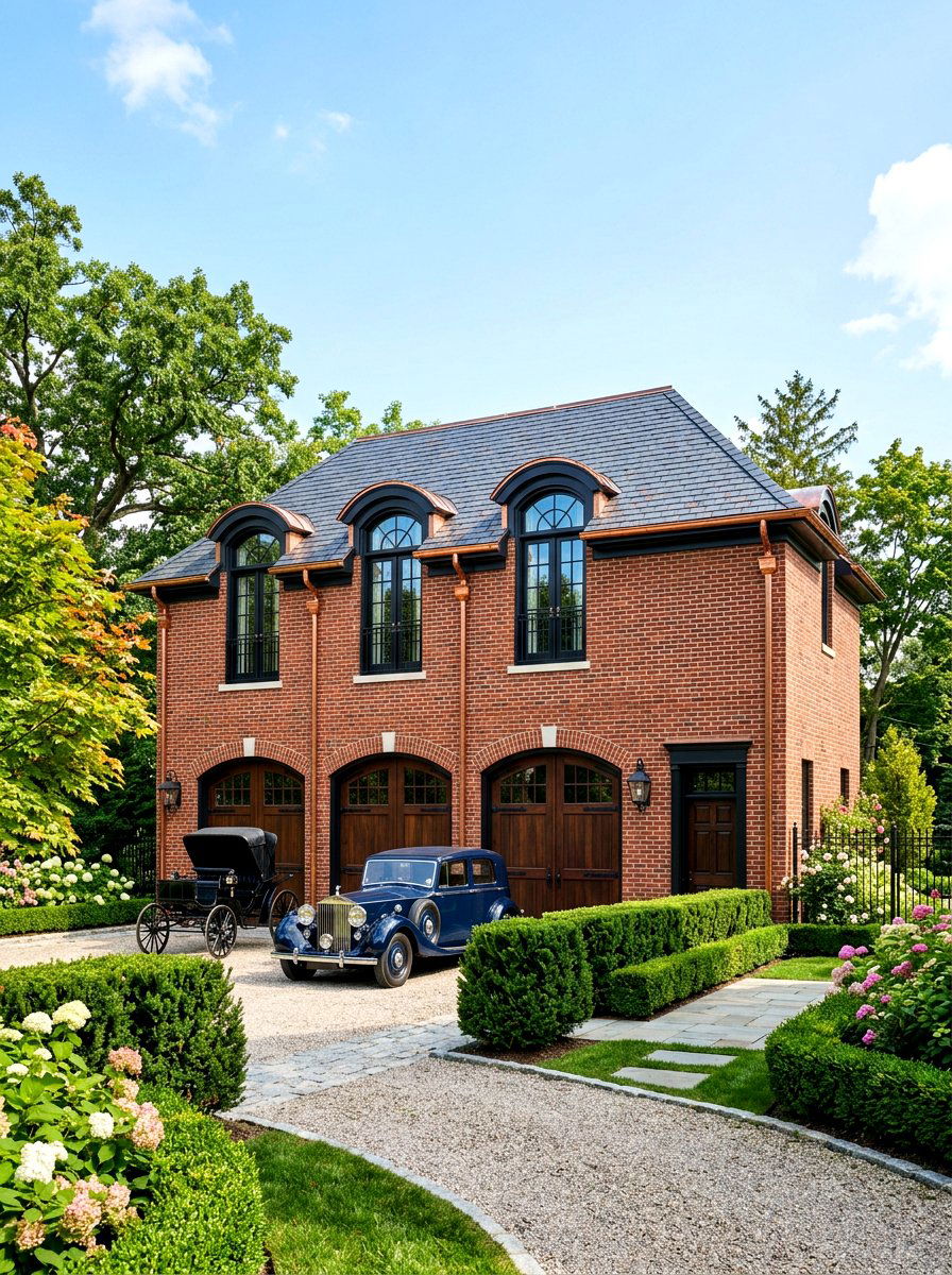 Traditional Brick Carriage House - 30 carriage house ideas