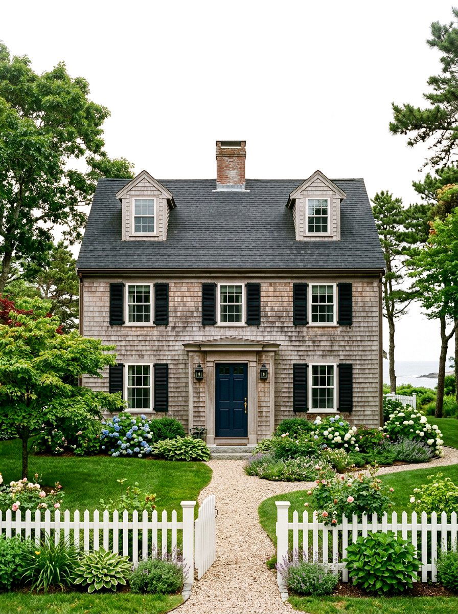Traditional Cape Cod Cedar - 30 cedar shake exterior ideas