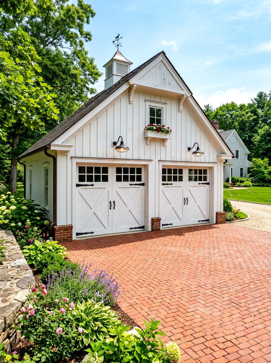 Traditional Carriage House - 30 garage facade ideas