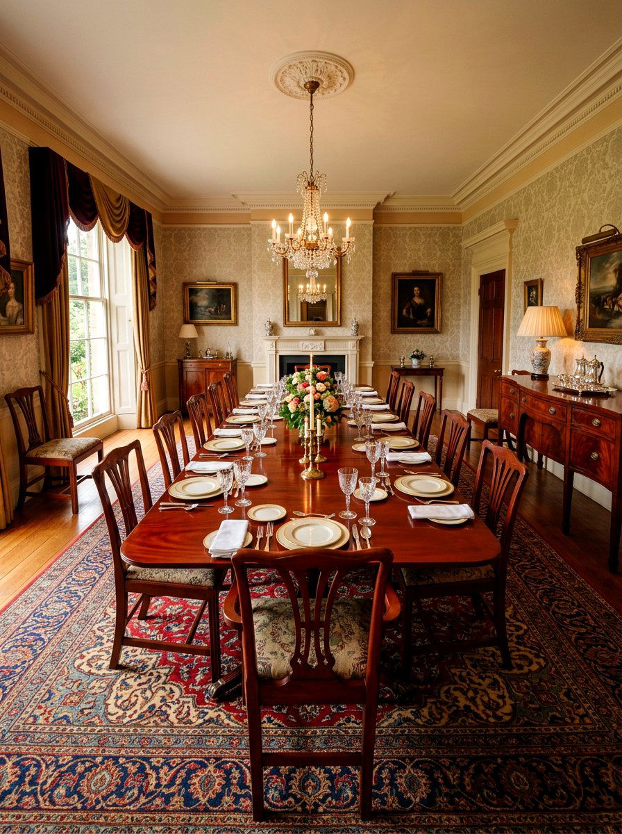 Traditional Cherry Wood Table - 30 extendable dining table ideas