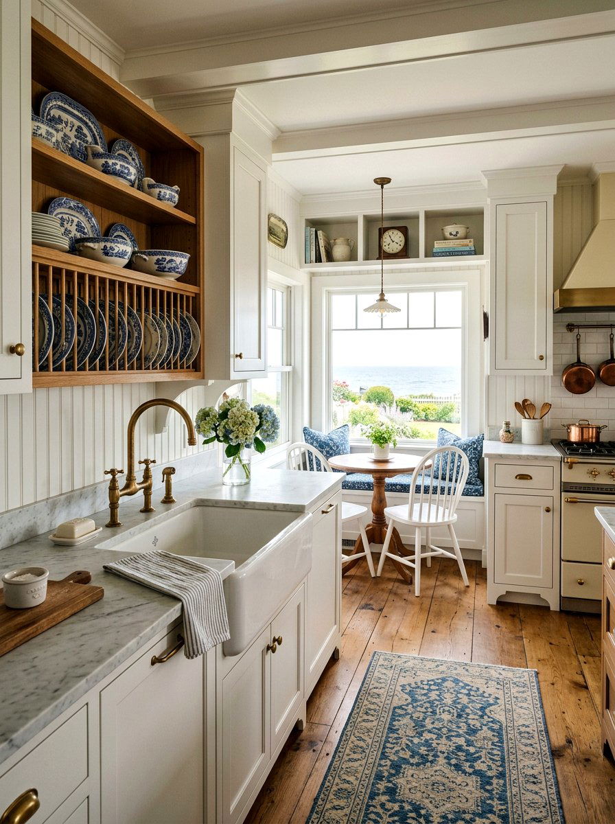 Traditional Coastal Grandmother Kitchen - 30 coastal grandmother kitchen ideas
