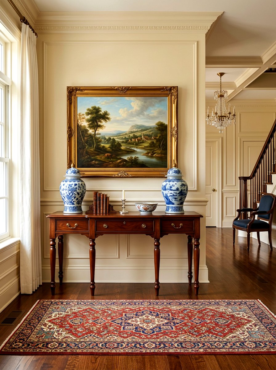 Traditional Console Table - 30 front hall console ideas